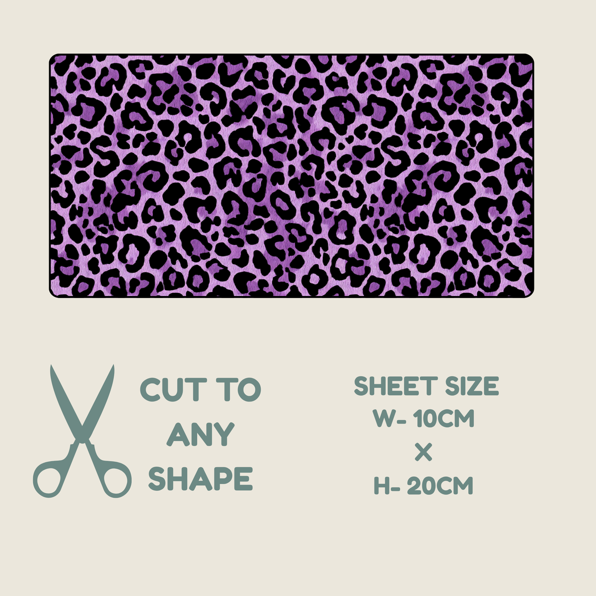 Purple Animal Print Tubie Tape | Hypoallergenic