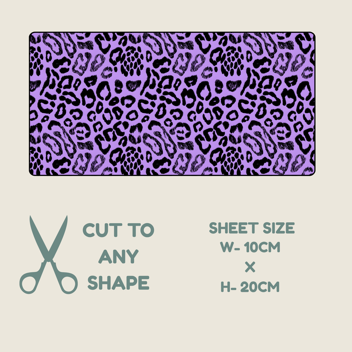 Purple Animal Print Tubie Tape | Hypoallergenic