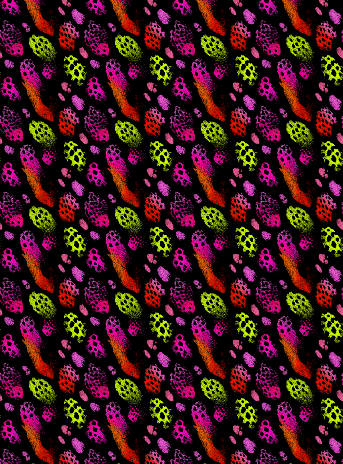 Neon Animal Print Tubie Tape | Hypoallergenic
