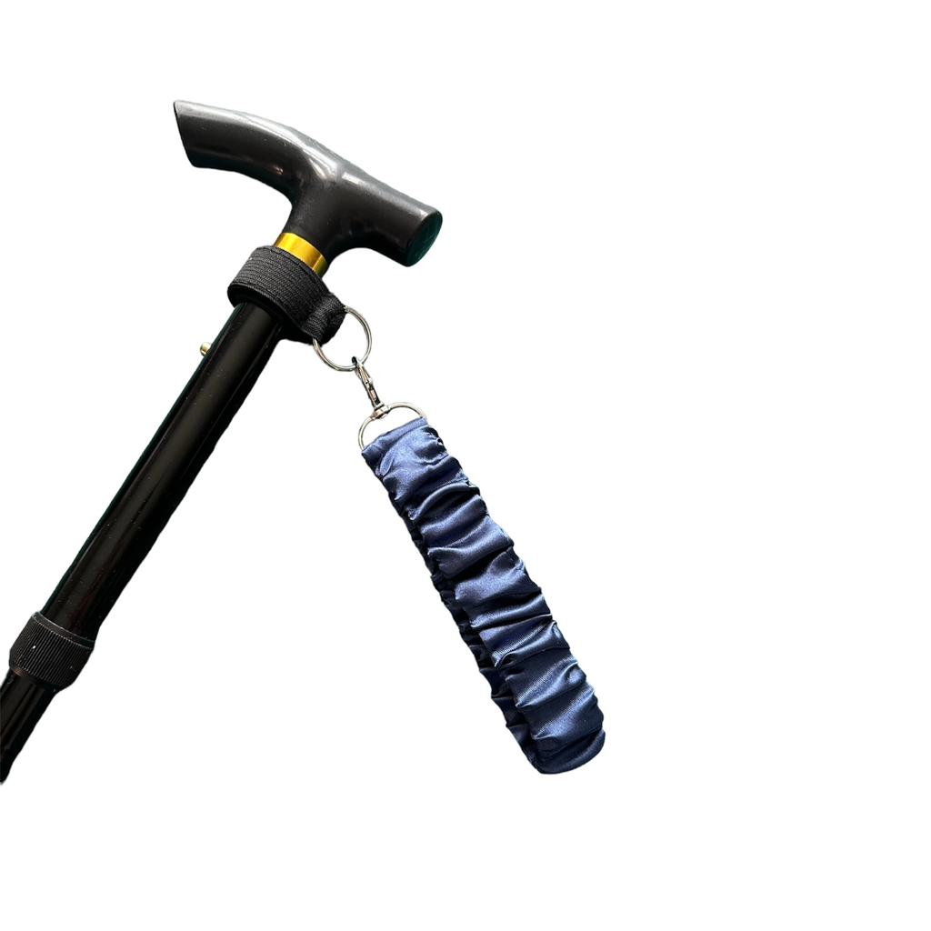 Navy Blue Satin - Wrist Strap For walking Sticks & Canes