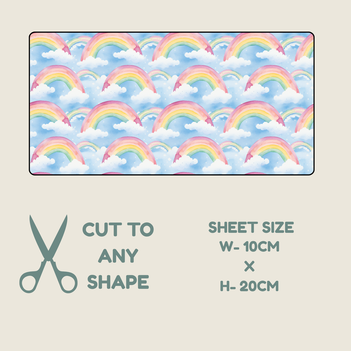 Rainbow Print Tubie Tape | Hypoallergenic