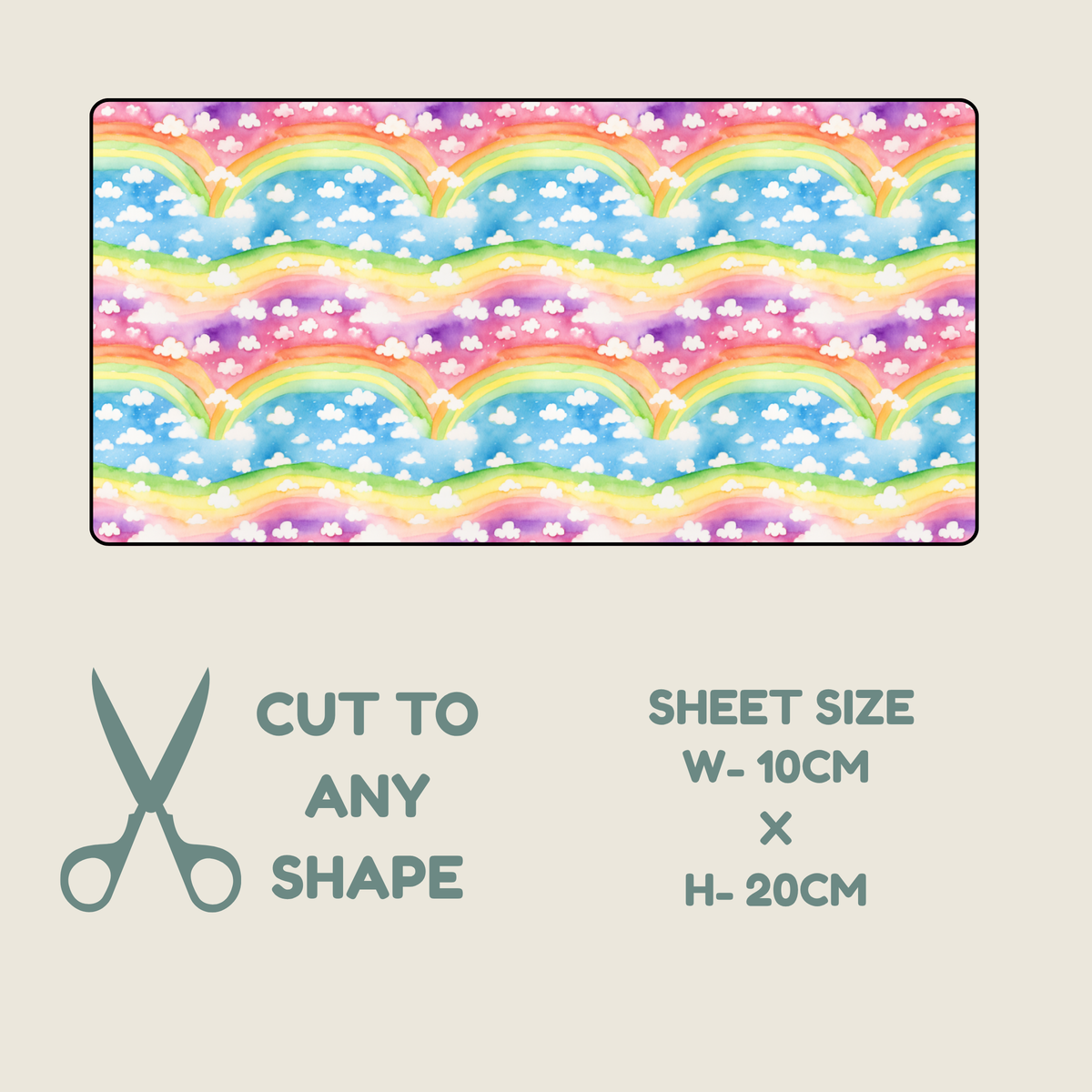 Rainbow Print Tubie Tape | Hypoallergenic