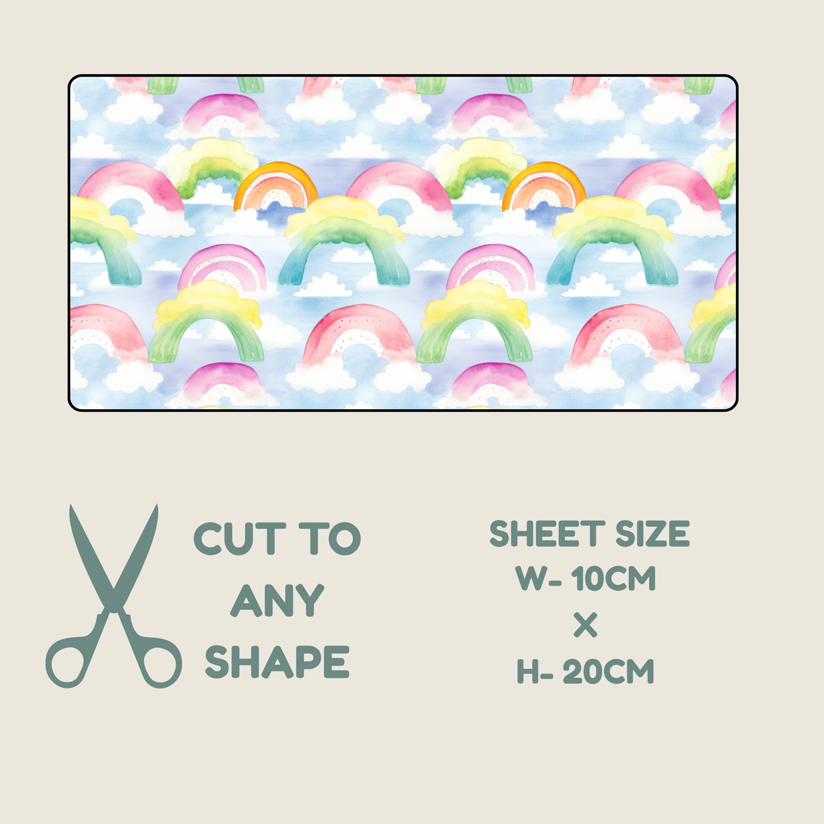 Rainbow Print Tubie Tape | Hypoallergenic
