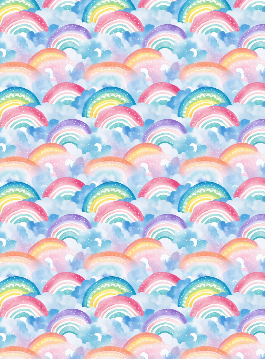 Rainbow Print Tubie Tape | Hypoallergenic