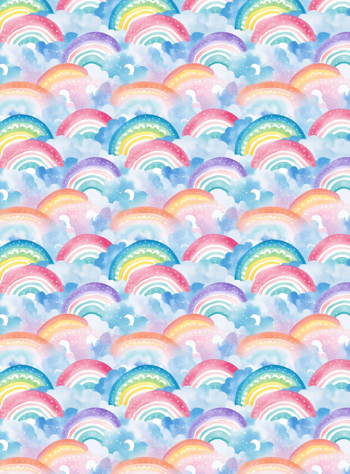 Rainbow Print Tubie Tape | Hypoallergenic