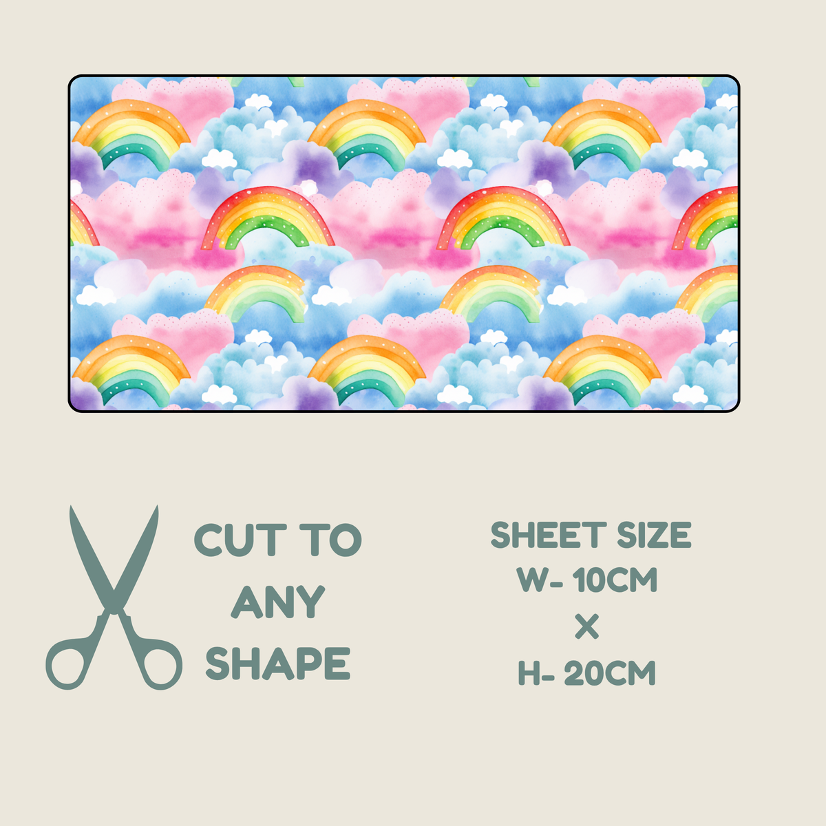 Rainbow Print Tubie Tape | Hypoallergenic