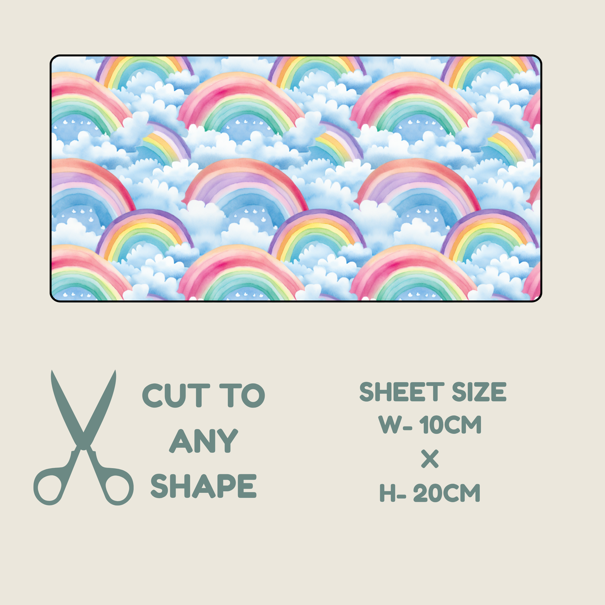 Rainbow Print Tubie Tape | Hypoallergenic