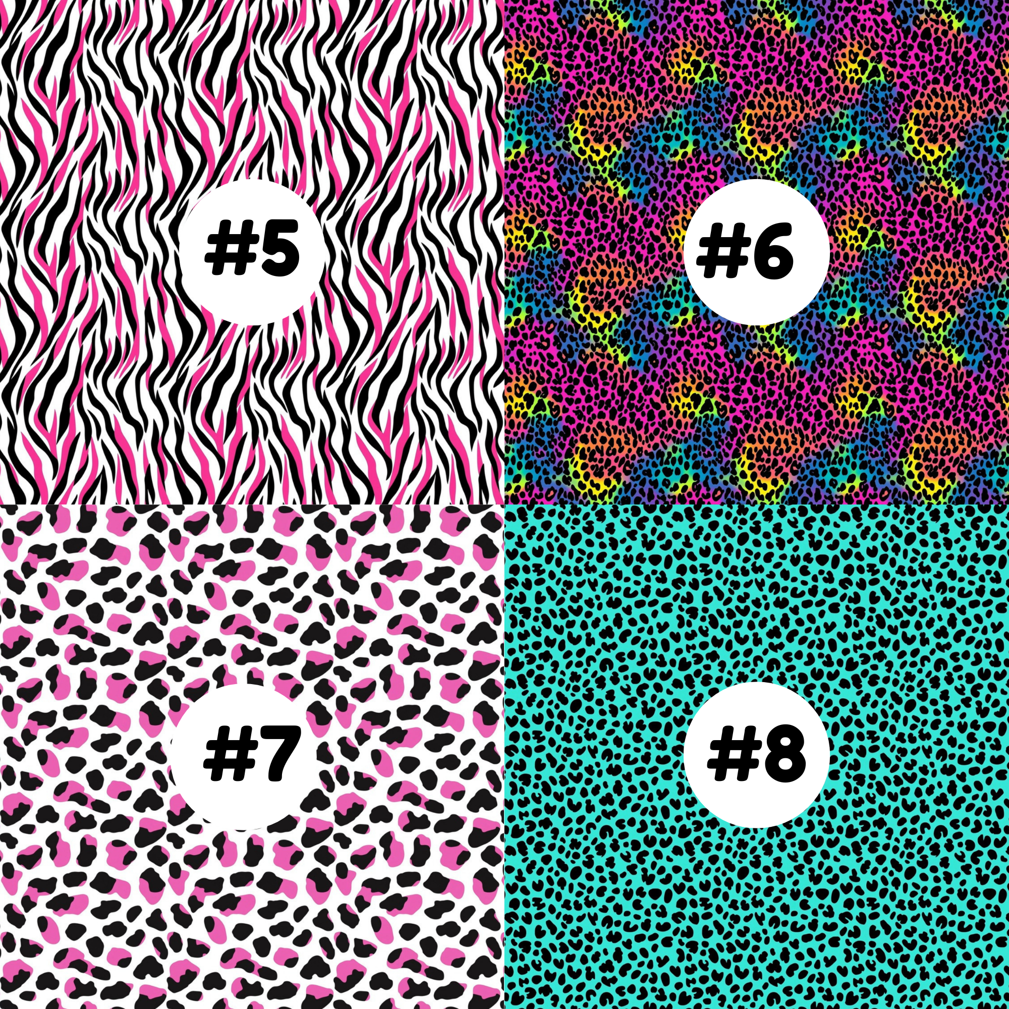 Hypoallergenic Tape-BRIGHT Animal Prints