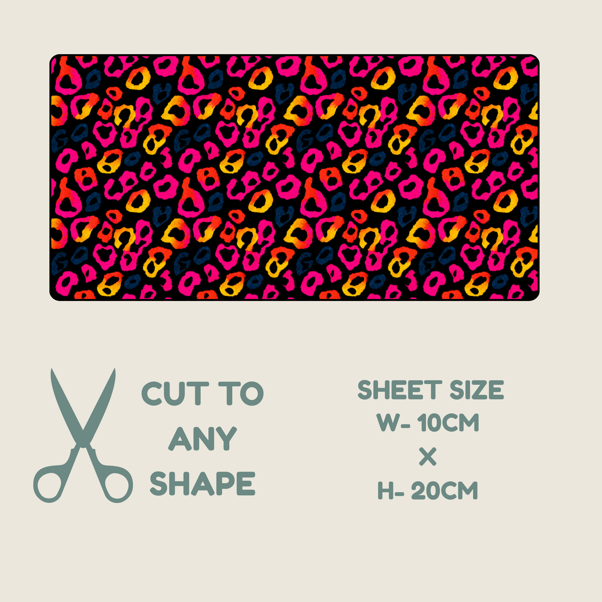 Neon Animal Print Tubie Tape | Hypoallergenic