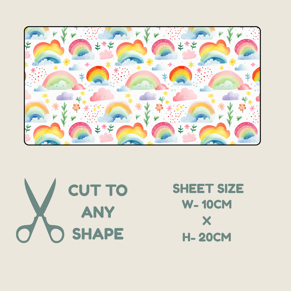 Rainbow Print Tubie Tape | Hypoallergenic