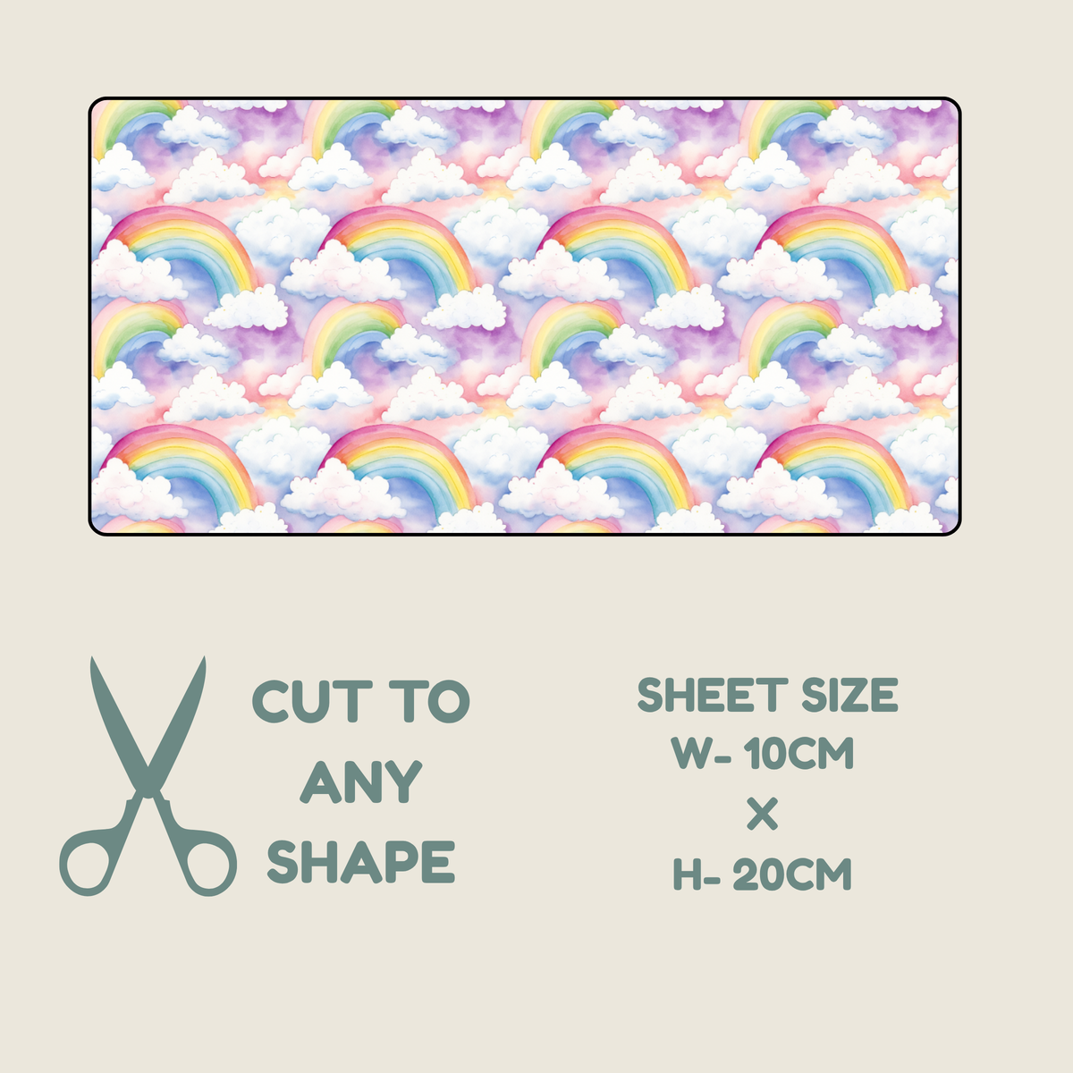 Rainbow Print Tubie Tape | Hypoallergenic