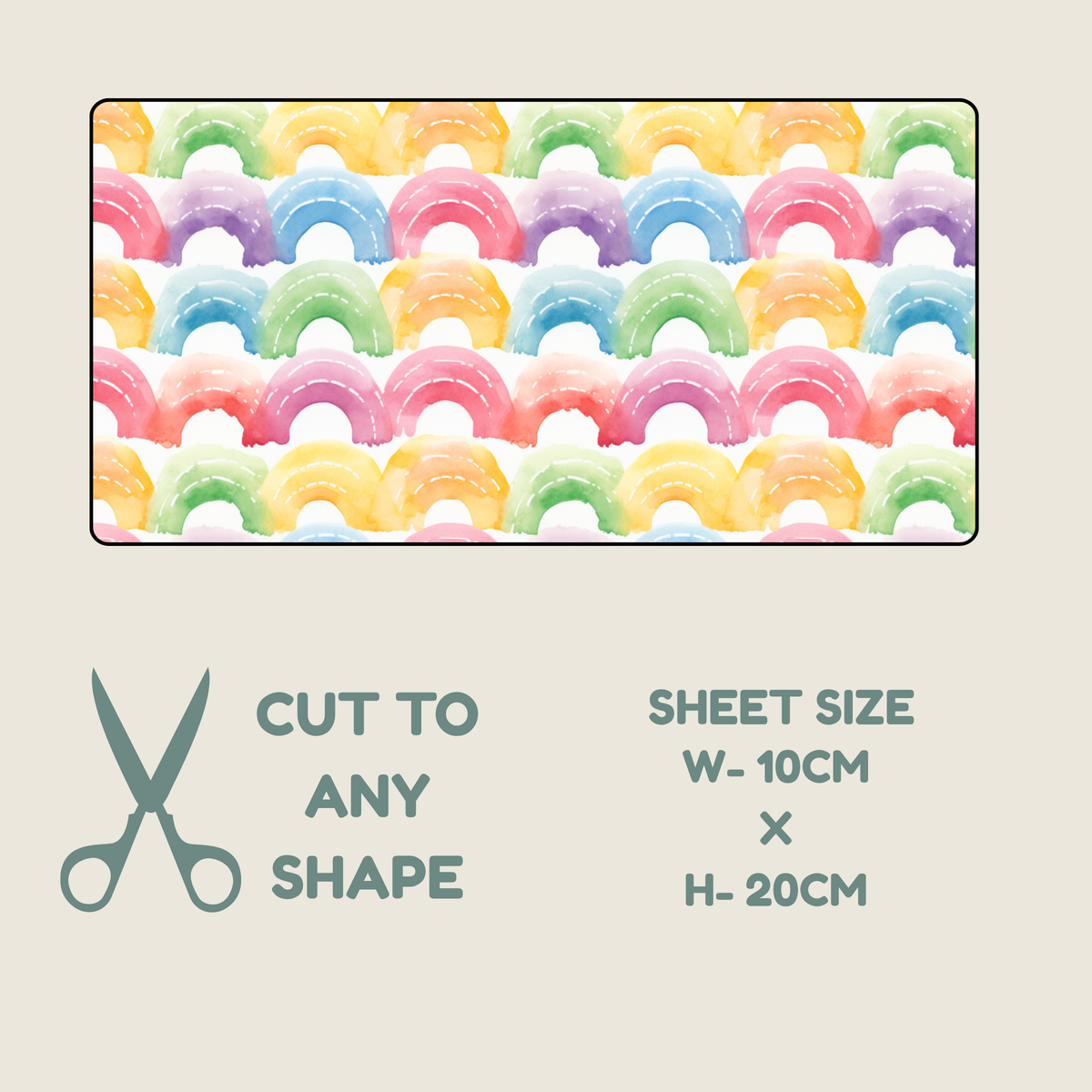 Rainbow Print Tubie Tape | Hypoallergenic