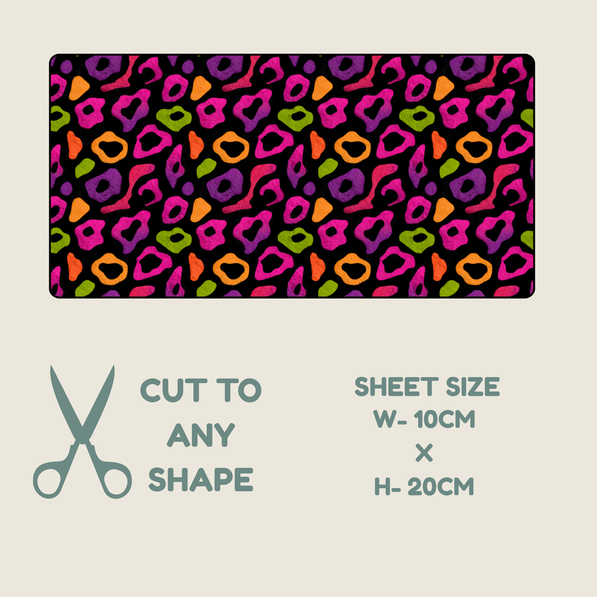Neon Animal Print Tubie Tape | Hypoallergenic
