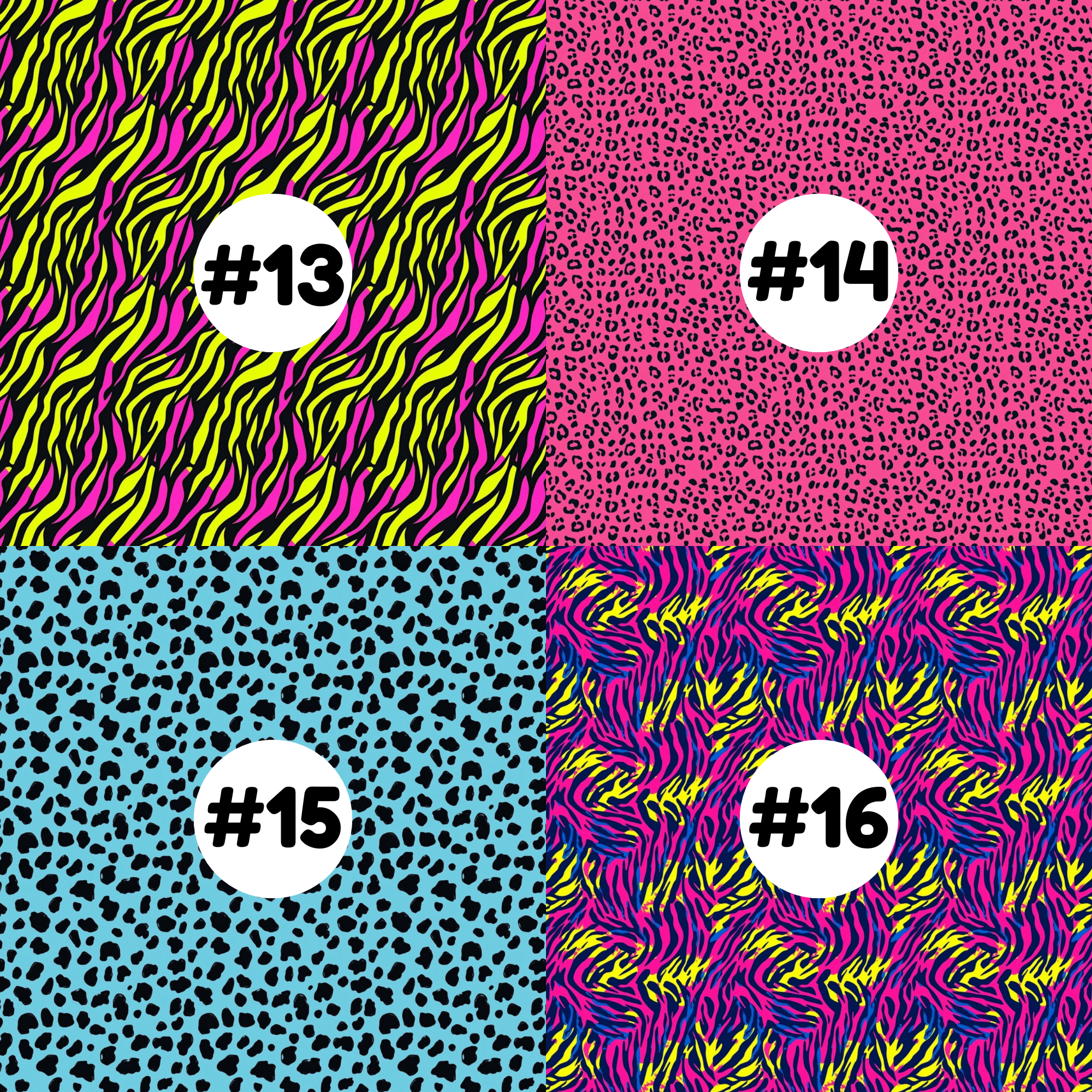 Hypoallergenic Tape-BRIGHT Animal Prints