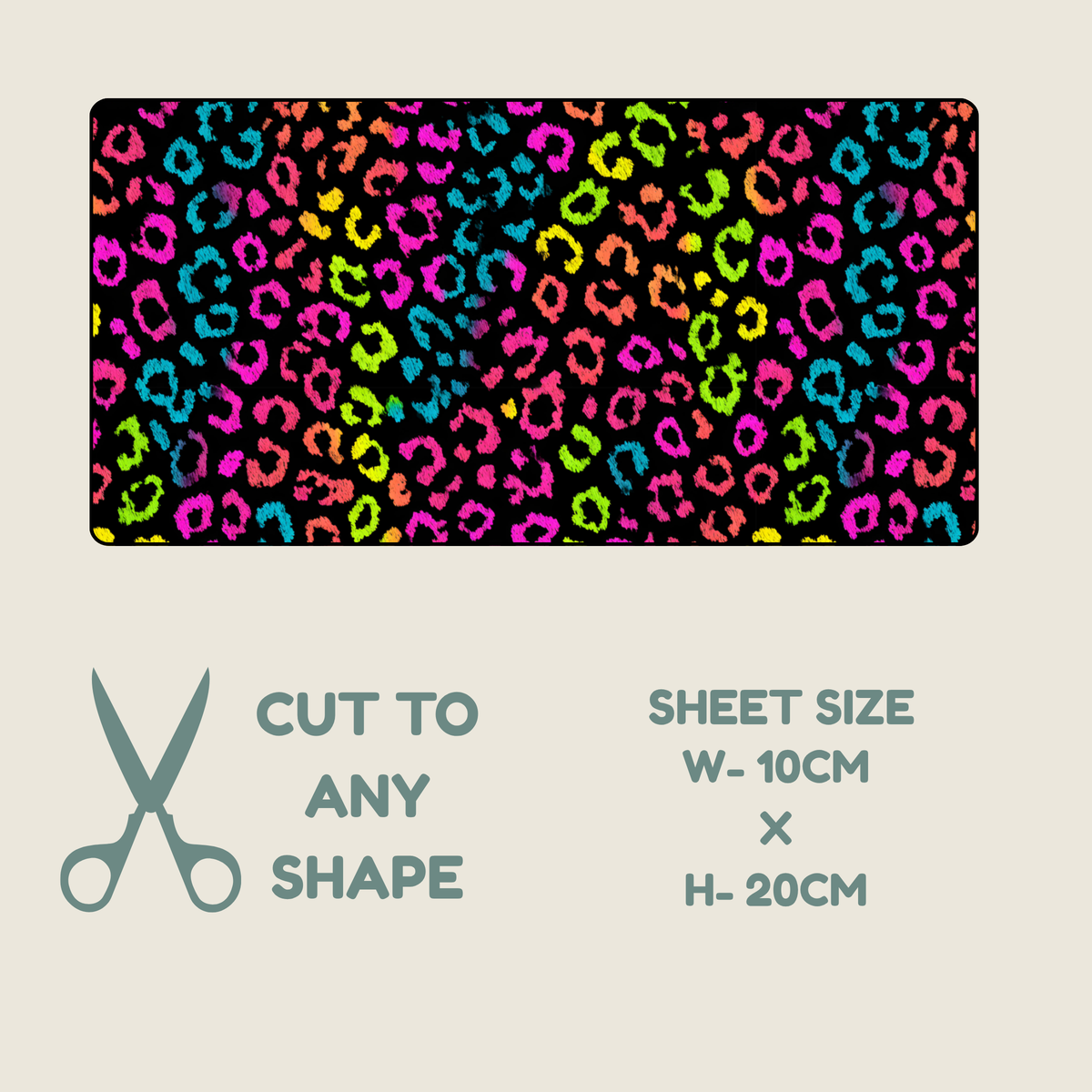 Neon Animal Print Tubie Tape | Hypoallergenic