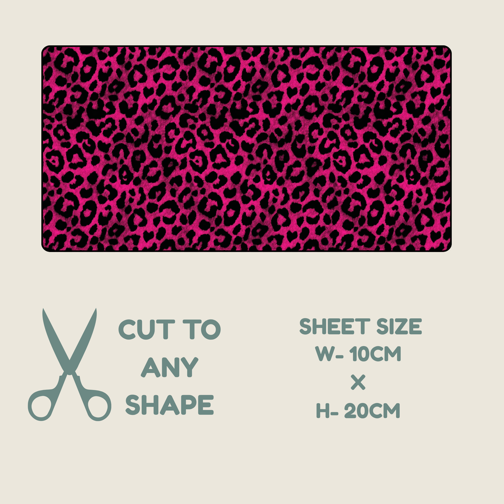 Hot Pink Animal Print Tubie Tape | Hypoallergenic