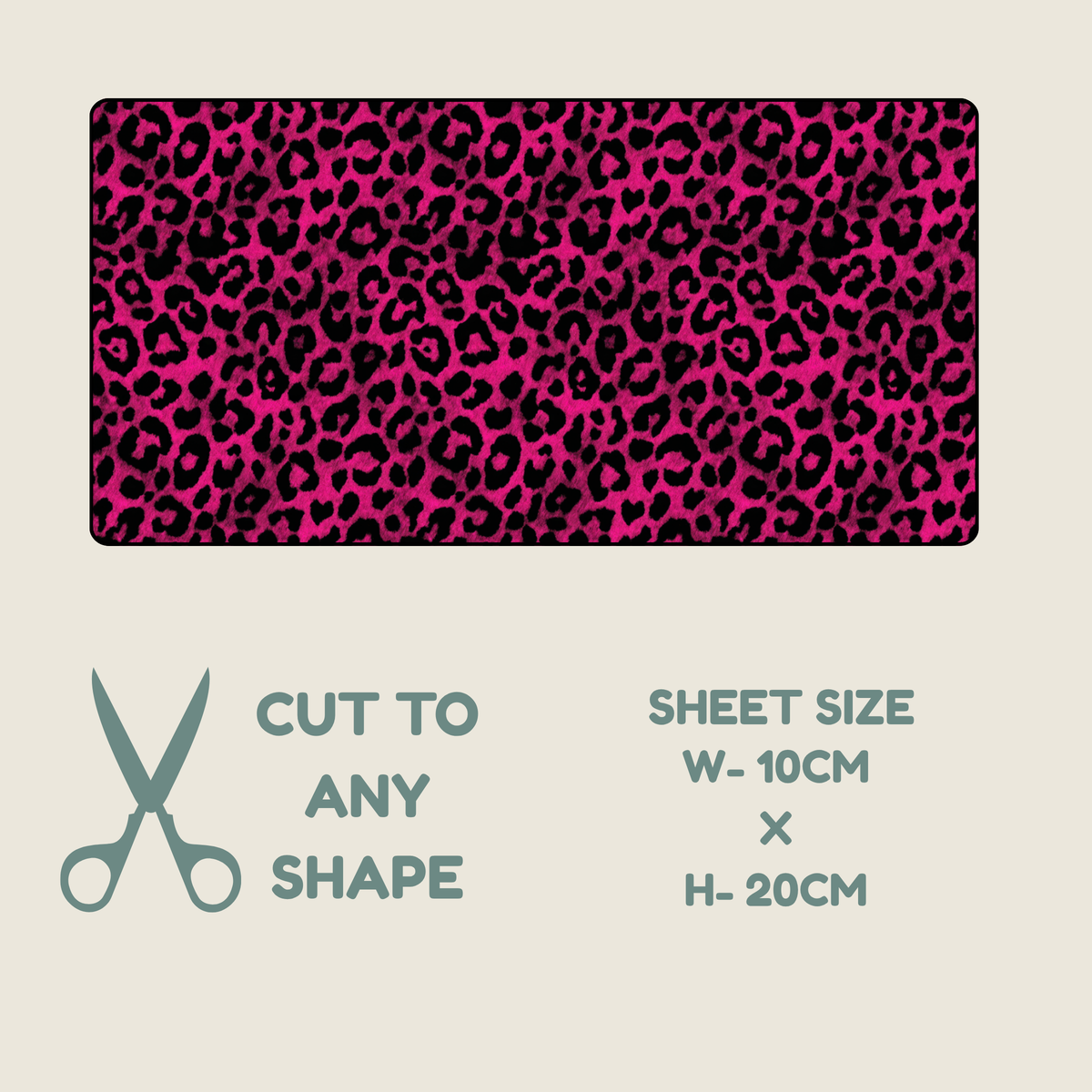 Hot Pink Animal Print Tubie Tape | Hypoallergenic