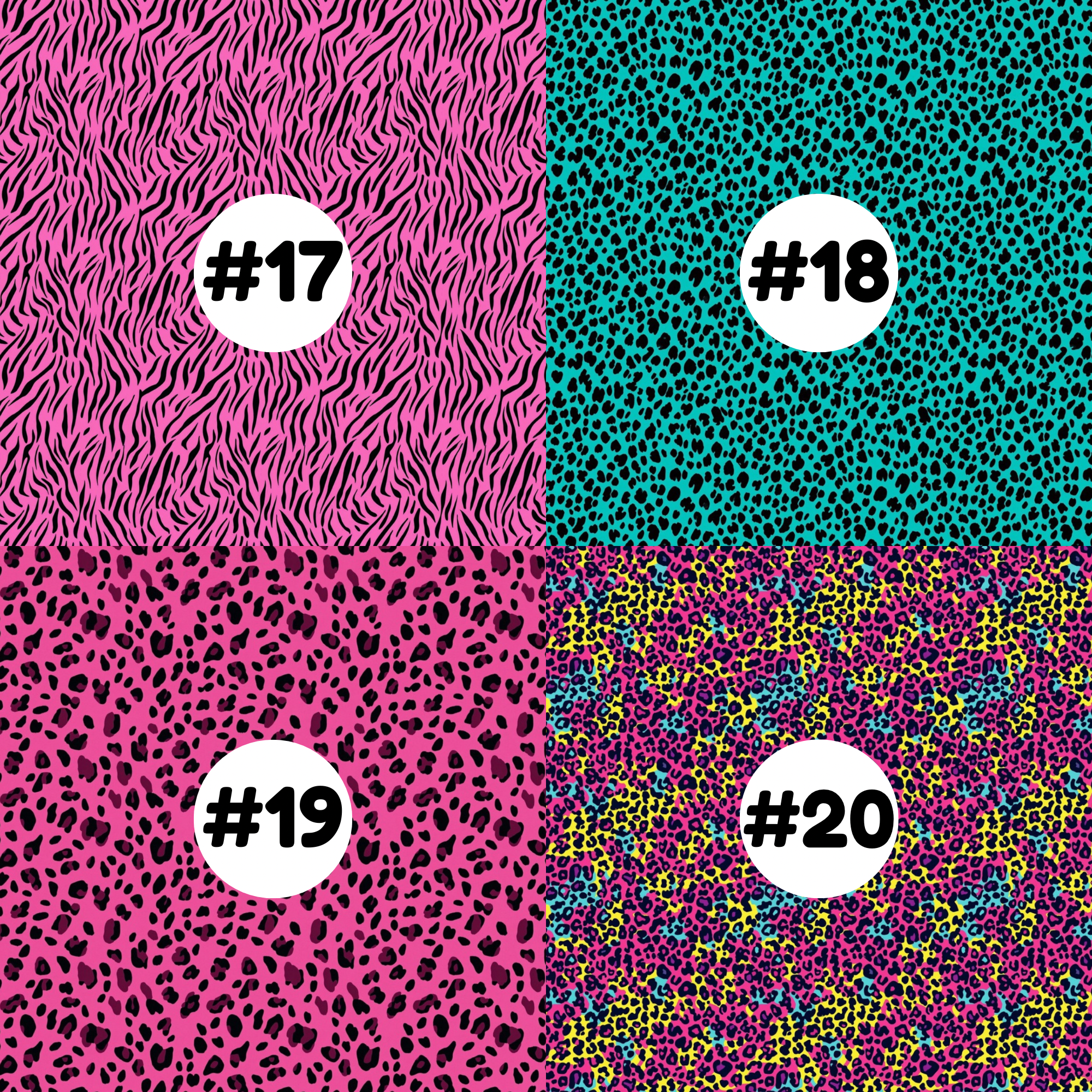 Hypoallergenic Tape-BRIGHT Animal Prints