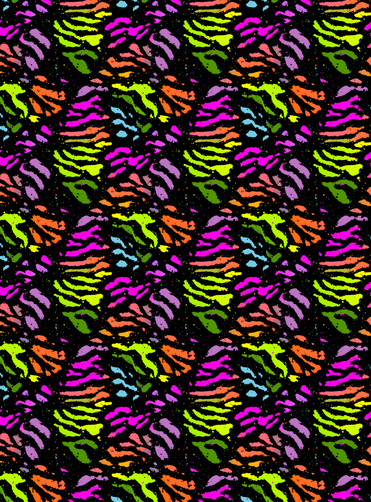 Neon Animal Print Tubie Tape | Hypoallergenic