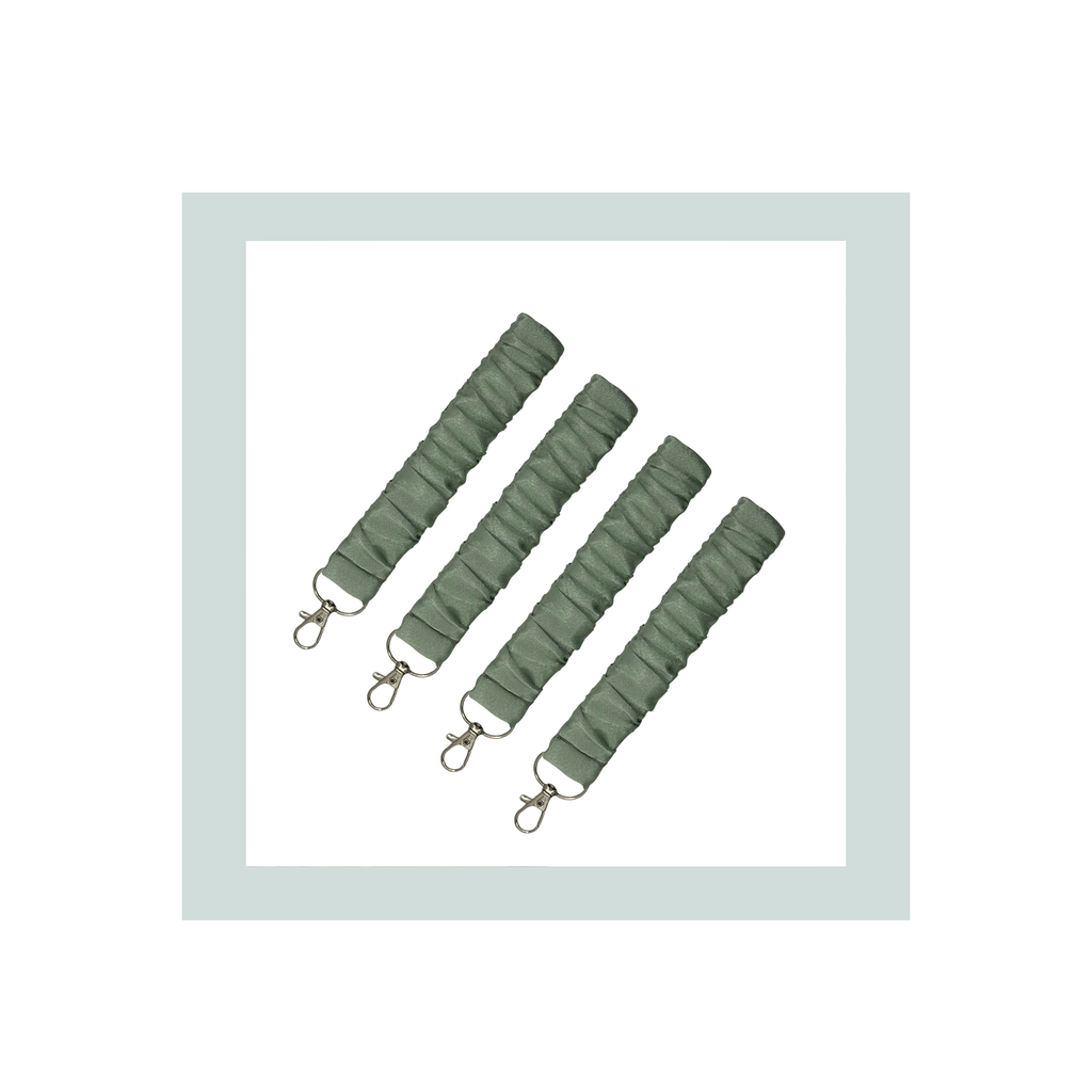 Sage Green Satin - Wrist Strap For walking Sticks & Canes