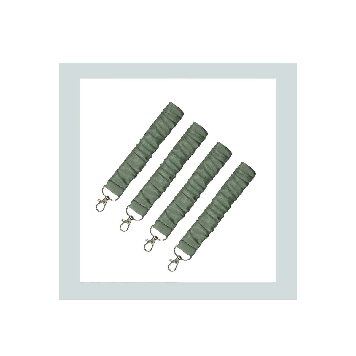 Sage Green Satin - Wrist Strap For walking Sticks & Canes