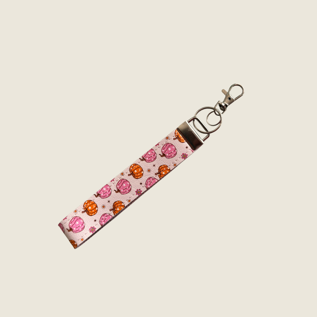 Cute Pumpkin - Faux Leather Wrist Strap For walking Sticks & Canes