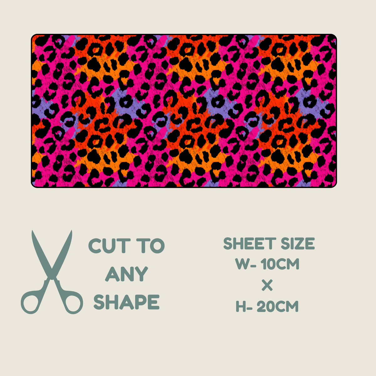 Neon Animal Print Tubie Tape | Hypoallergenic