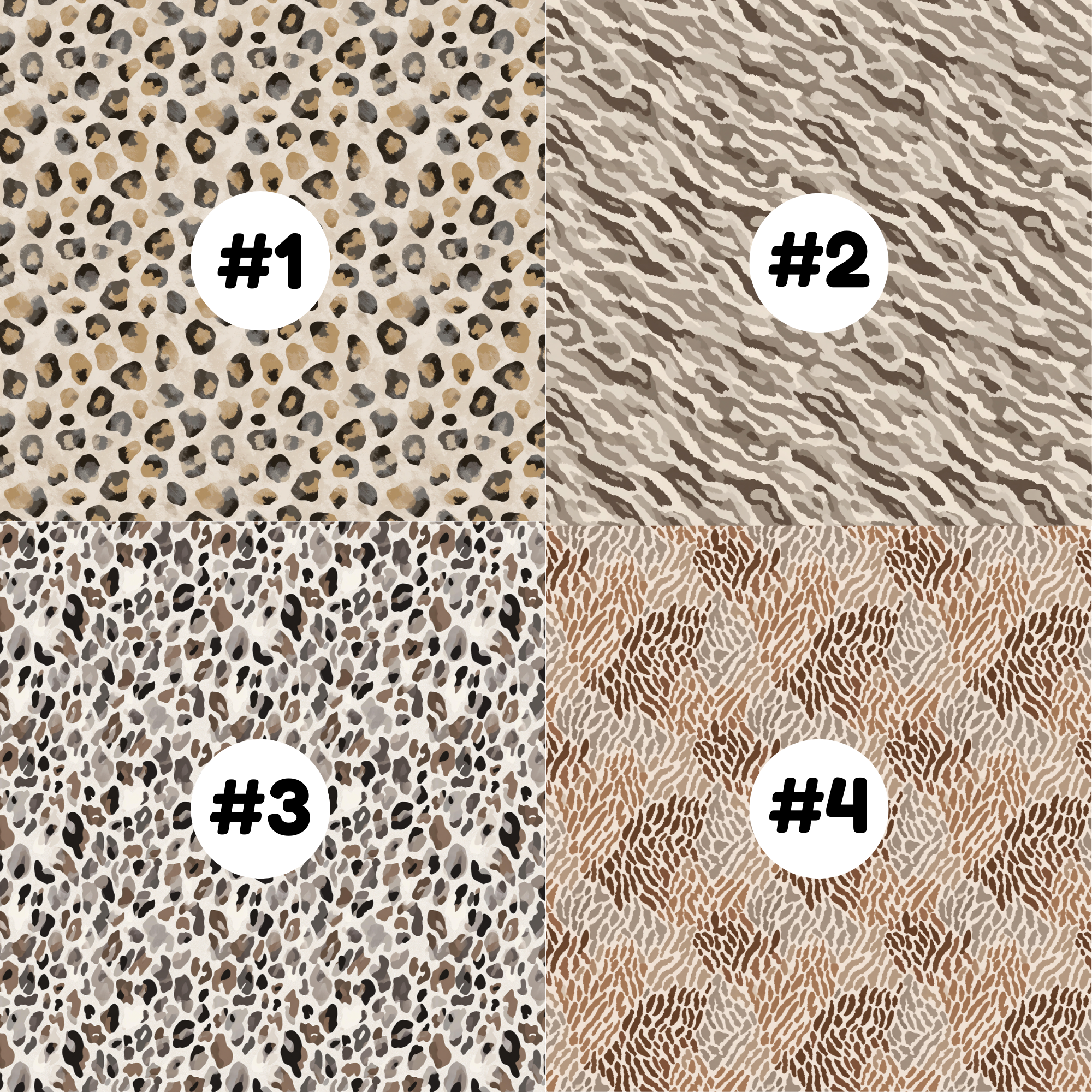 Hypoallergenic Tape-Neutral Animal Prints