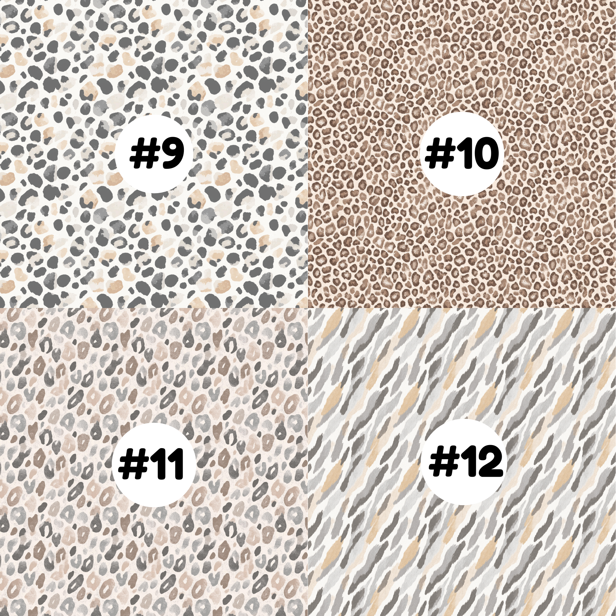 Hypoallergenic Tape-Neutral Animal Prints