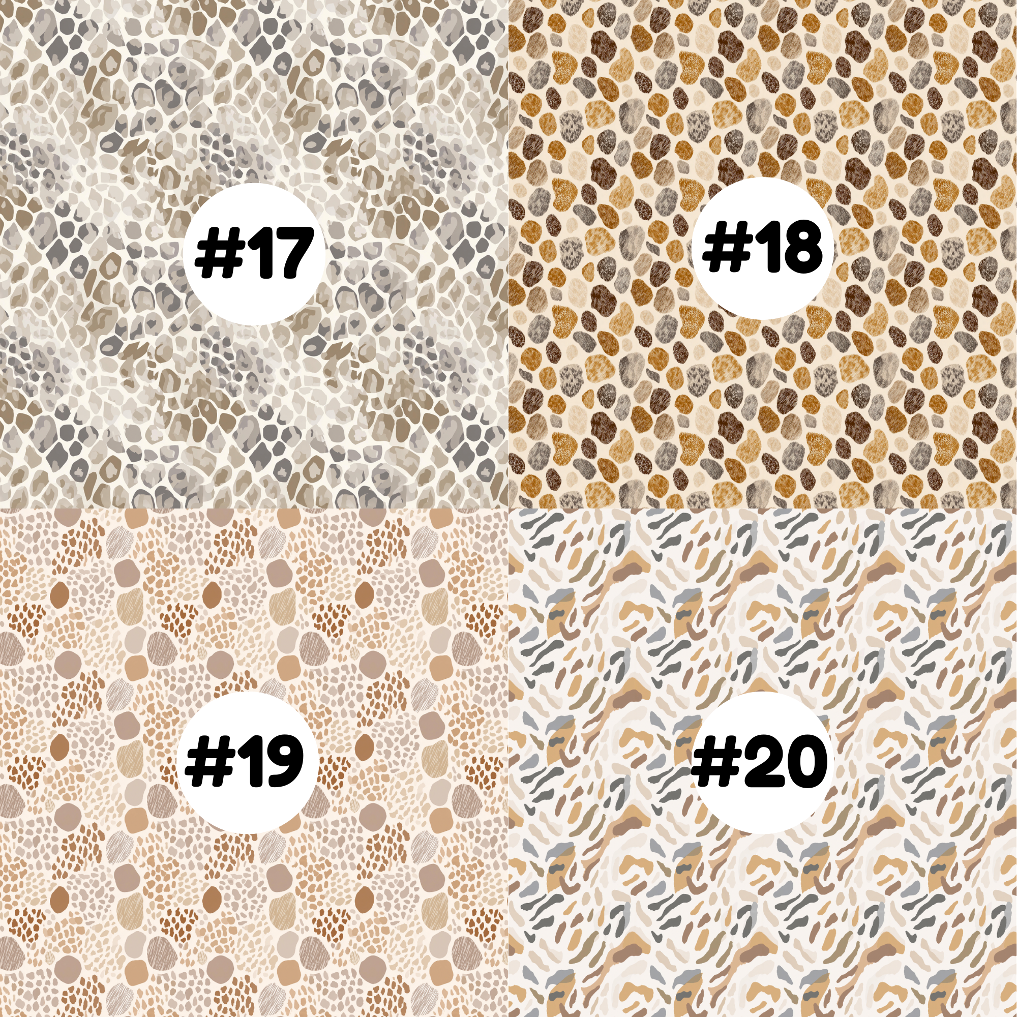 Hypoallergenic Tape-Neutral Animal Prints