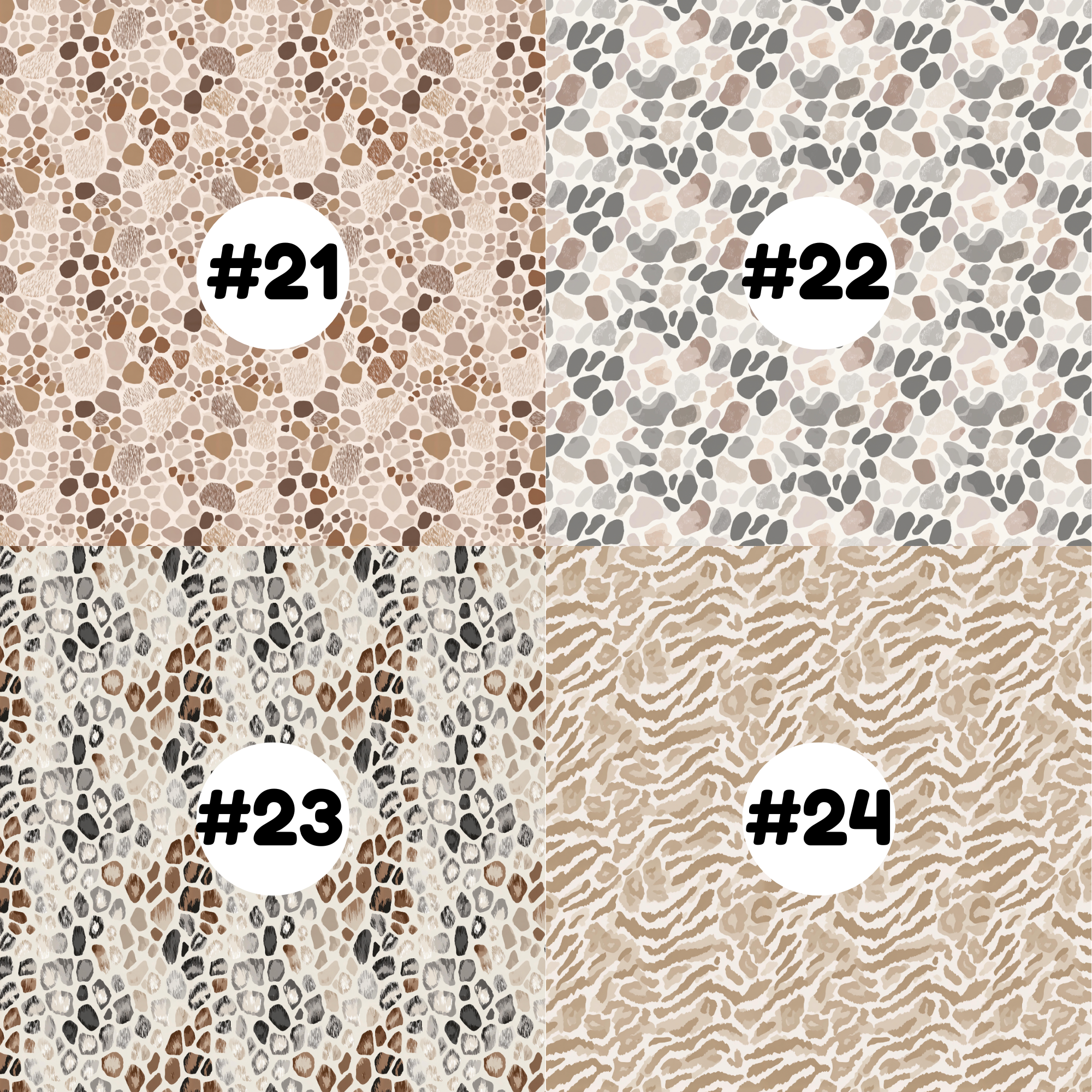 Hypoallergenic Tape-Neutral Animal Prints