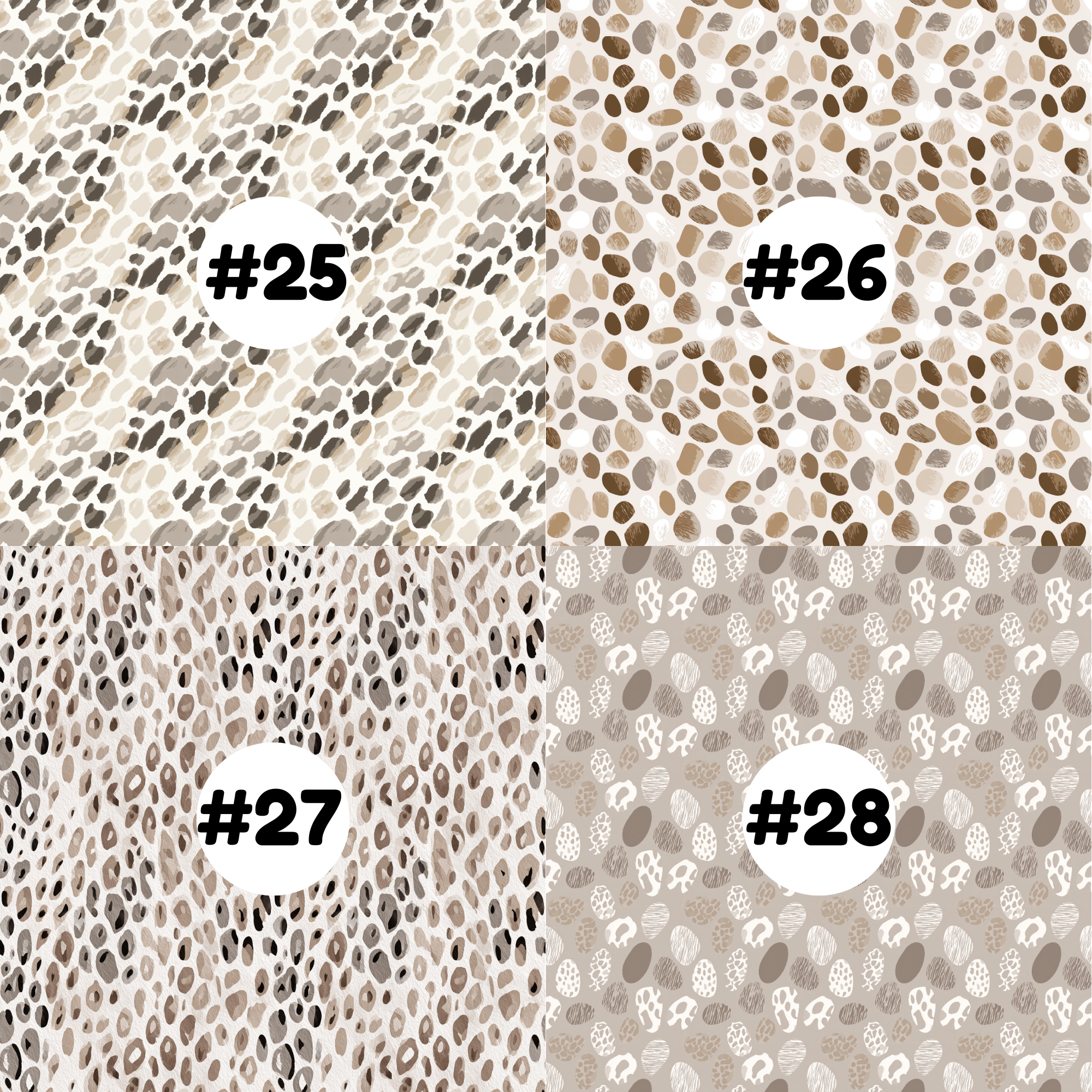 Hypoallergenic Tape-Neutral Animal Prints