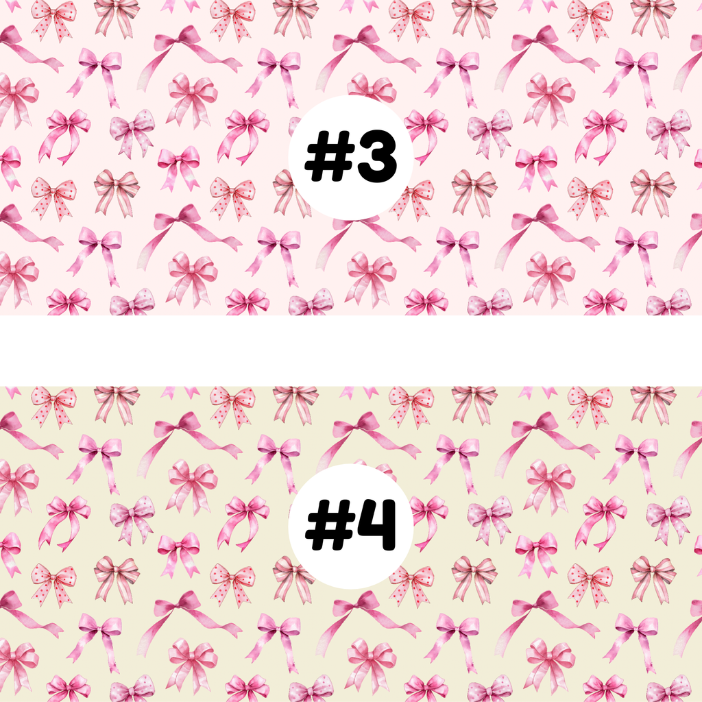 Hypoallergenic Tape-PINK Coquette Bows