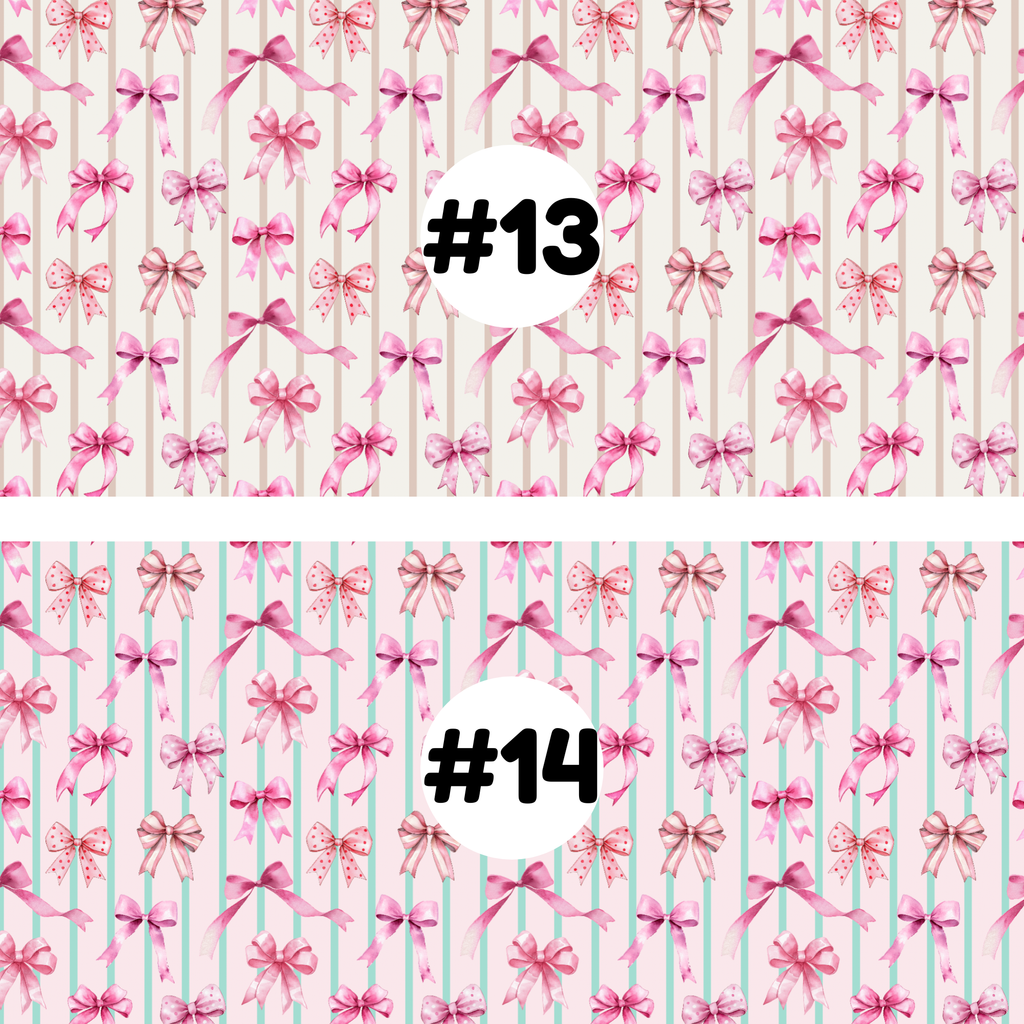 Hypoallergenic Tape-PINK Coquette Bows