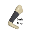 Dark grey arm sleeve on a mannequin arm with 'Dark Grey' text label.