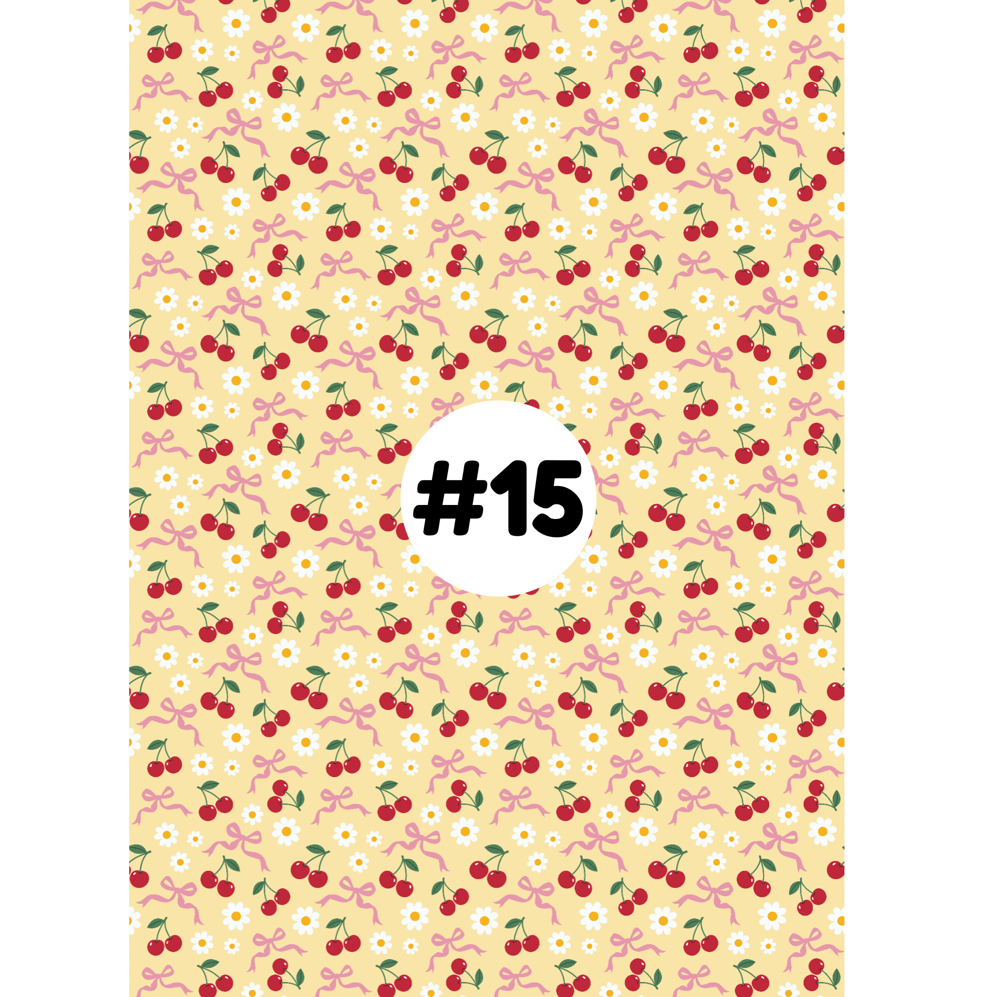 Hypoallergenic Tape-CHERRIES AND BOWS Floral