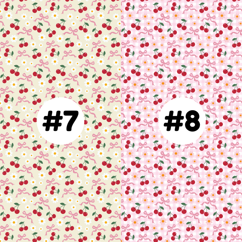 Hypoallergenic Tape-CHERRIES AND BOWS Floral
