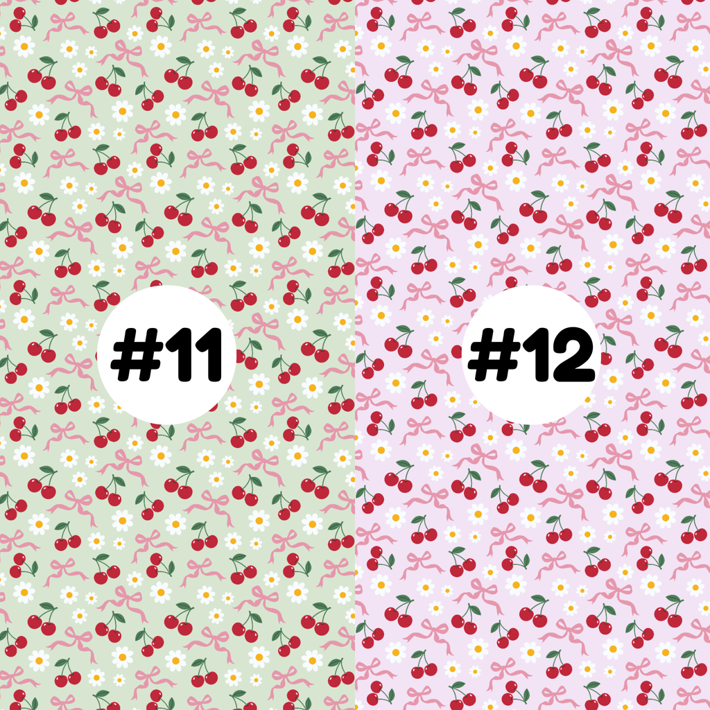 Hypoallergenic Tape-CHERRIES AND BOWS Floral
