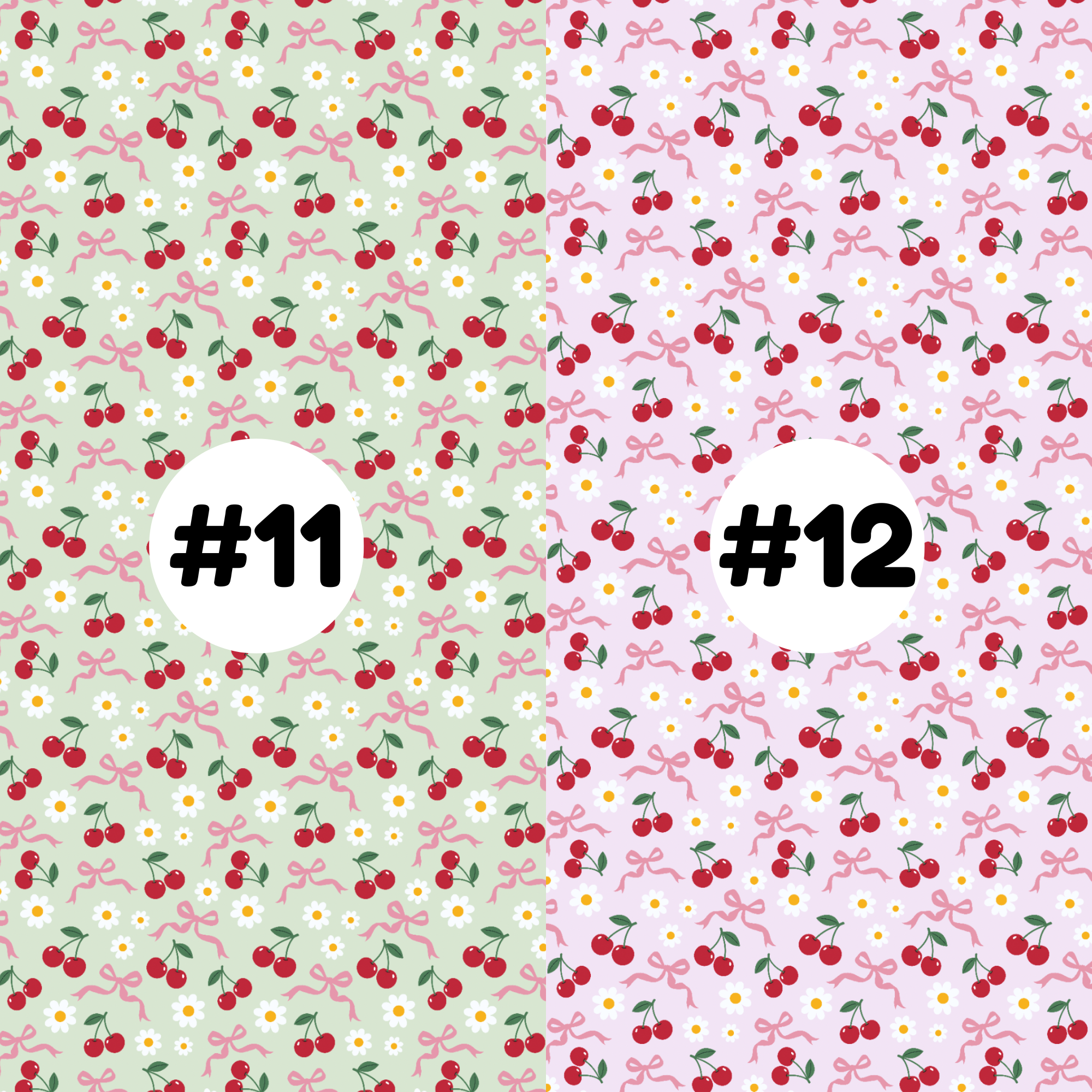 Hypoallergenic Tape-CHERRIES AND BOWS Floral