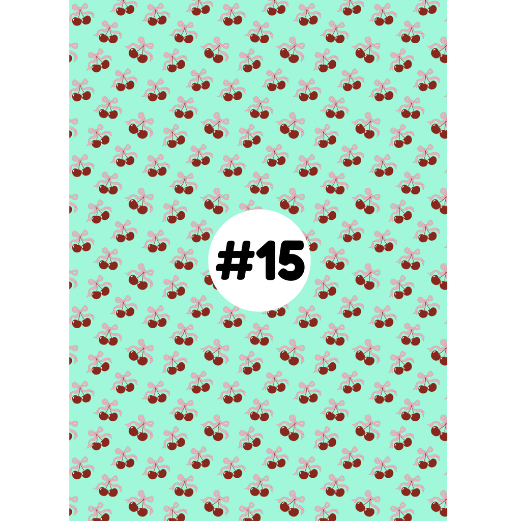 Hypoallergenic Tape-Cherry Bows