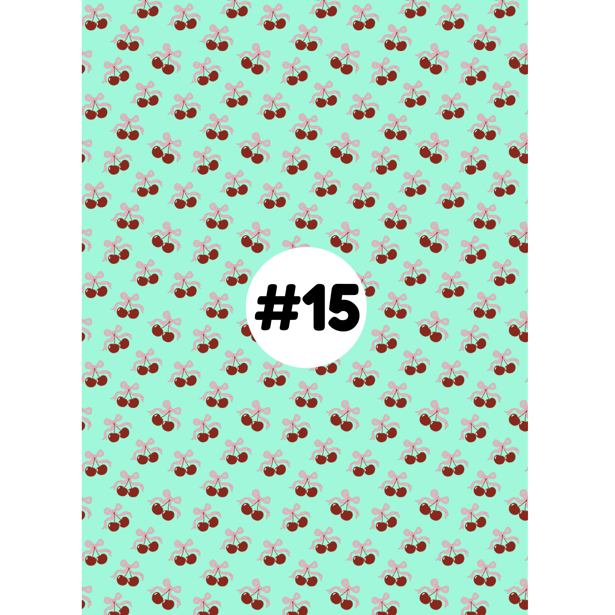 Hypoallergenic Tape-Cherry Bows