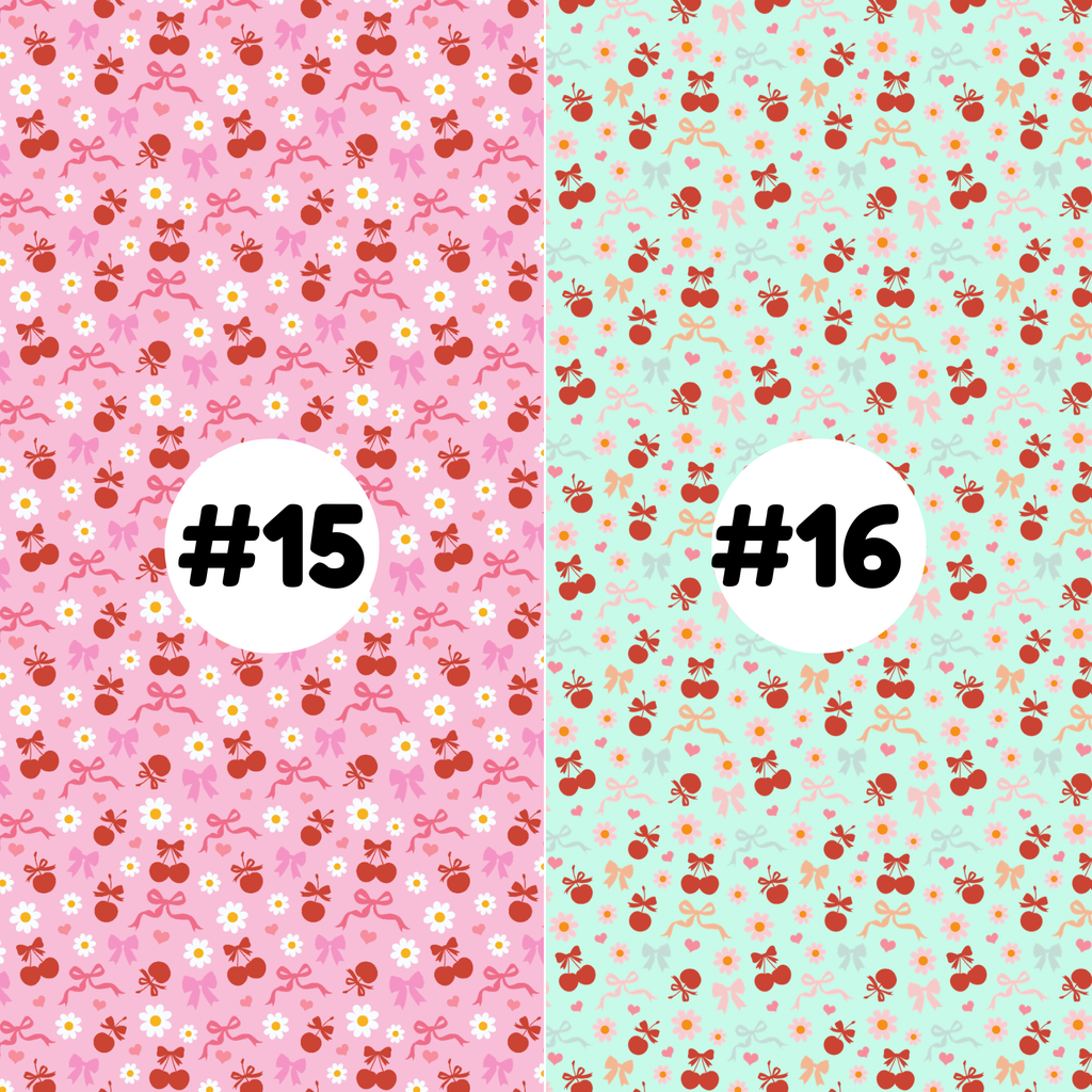 Hypoallergenic Tape-Cherry Ribbon Hearts
