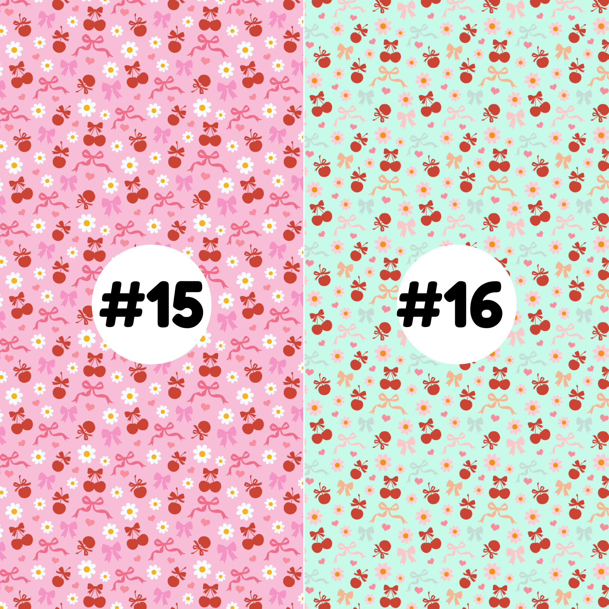 Hypoallergenic Tape-Cherry Ribbon Hearts