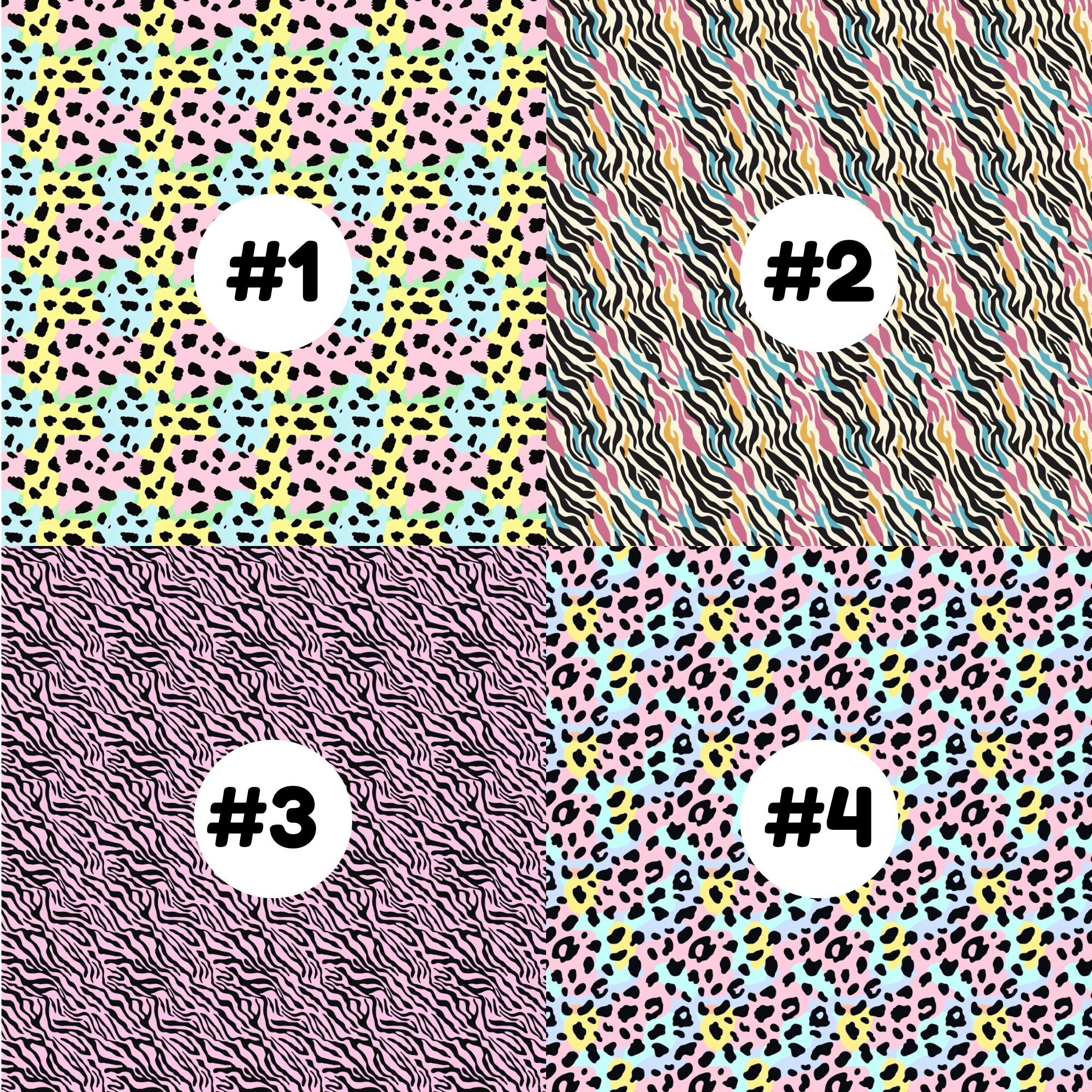 Hypoallergenic Tape-PASTEL Animal Prints