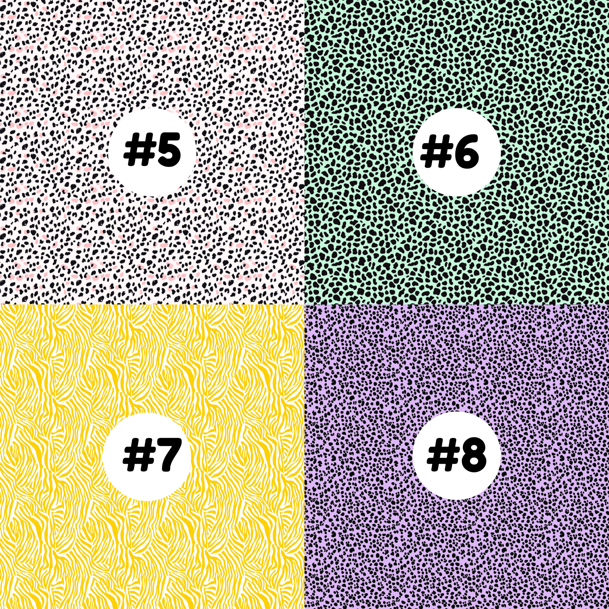 Hypoallergenic Tape-PASTEL Animal Prints