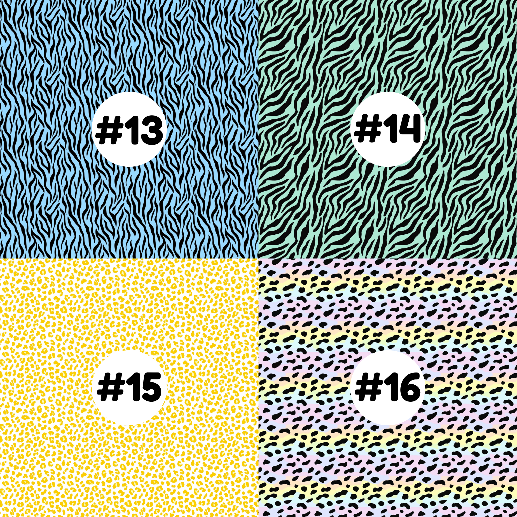 Hypoallergenic Tape-PASTEL Animal Prints