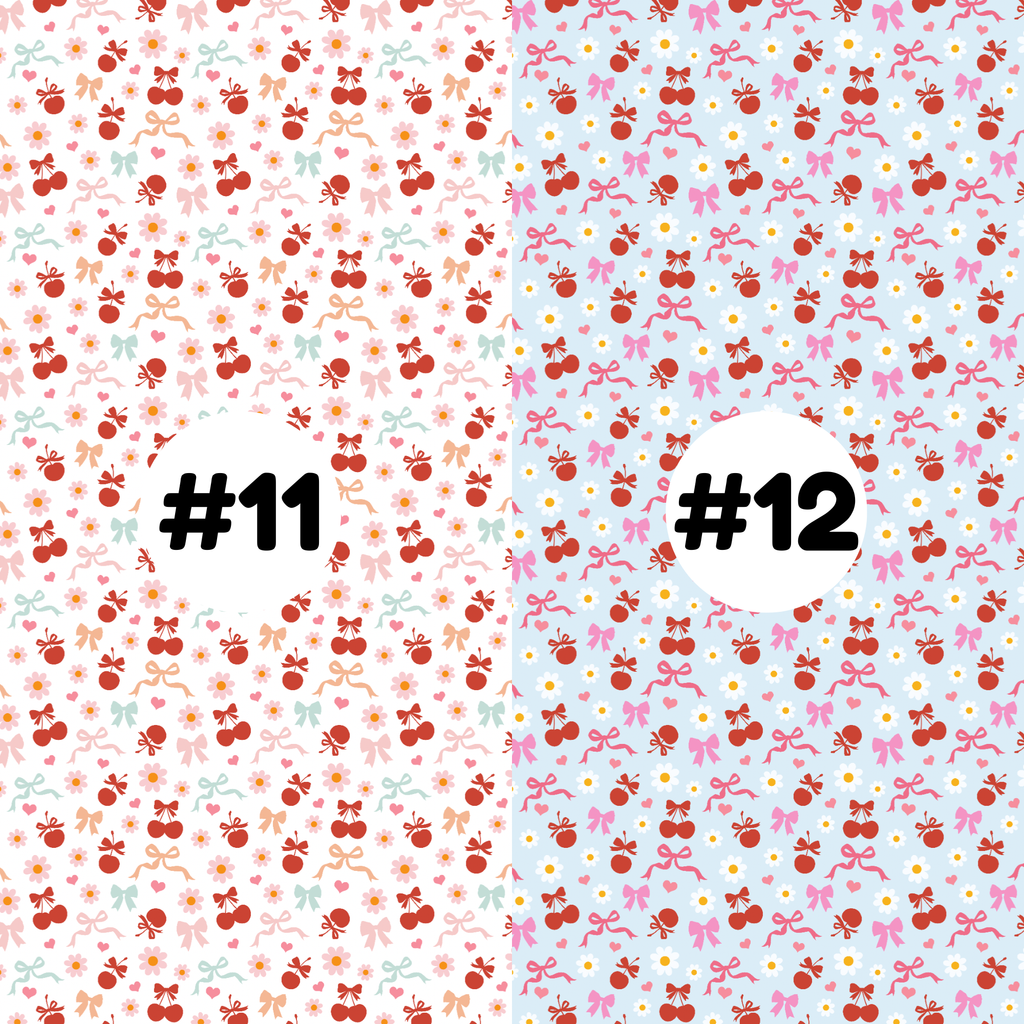 Hypoallergenic Tape-Cherry Ribbon Hearts