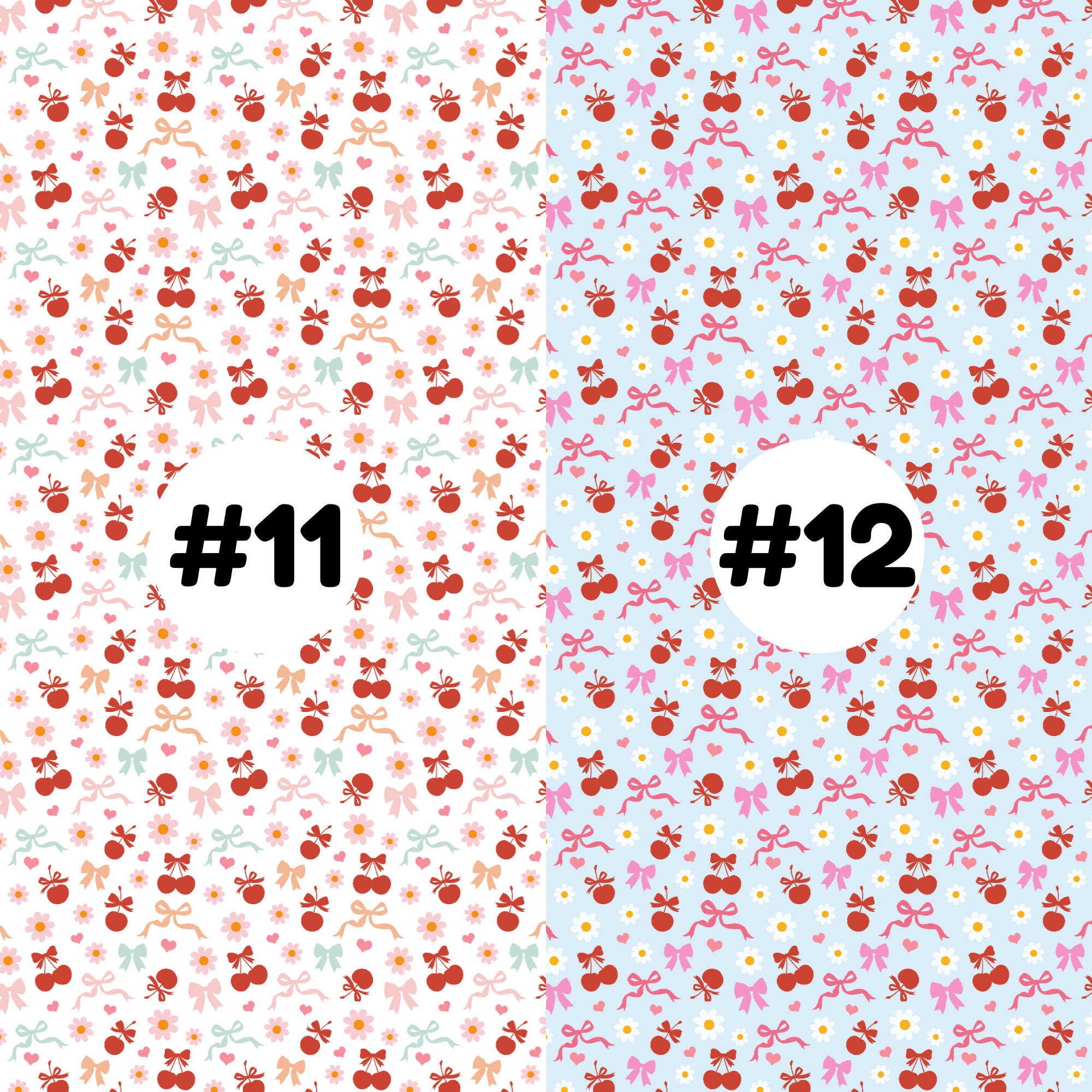 Hypoallergenic Tape-Cherry Ribbon Hearts