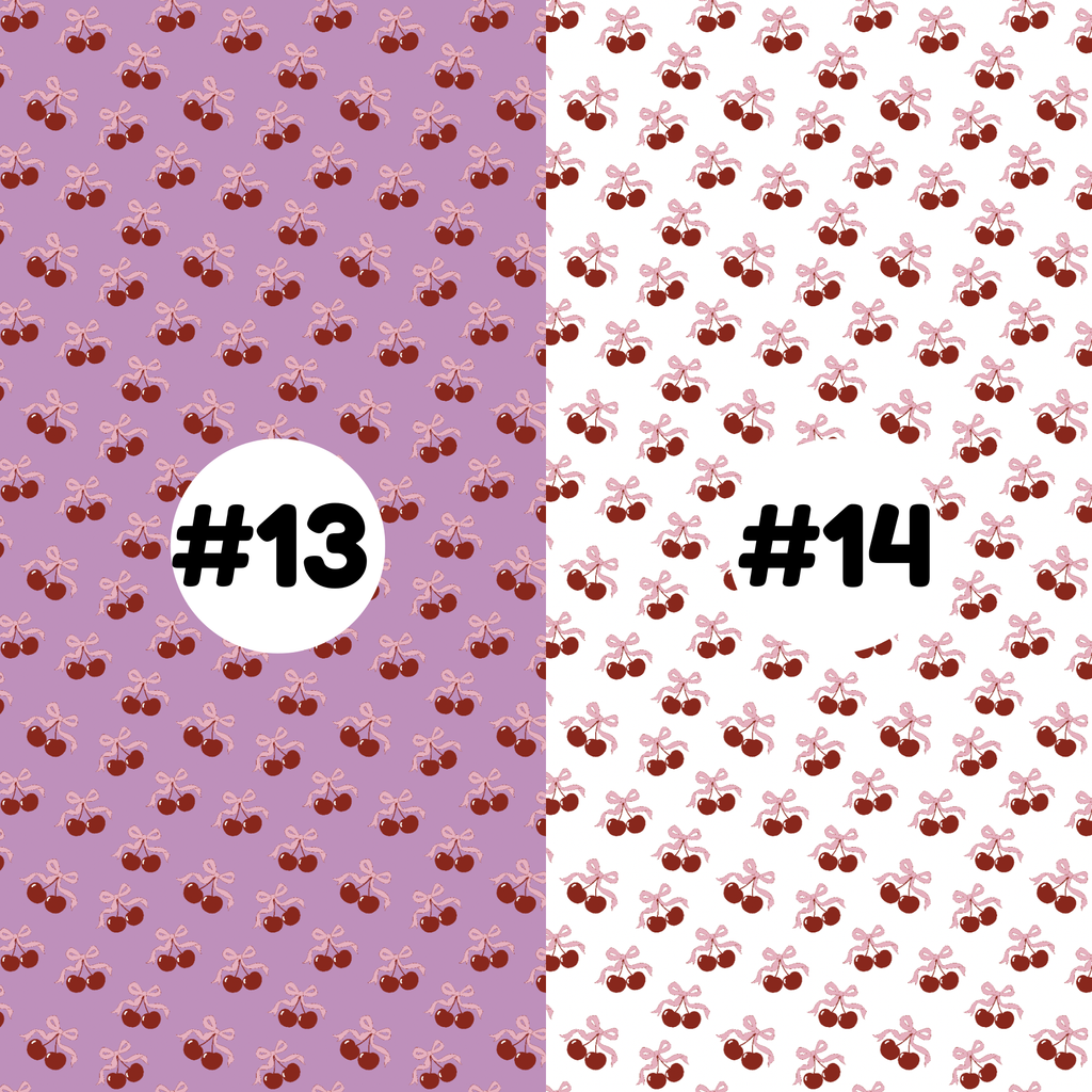 Hypoallergenic Tape-Cherry Bows