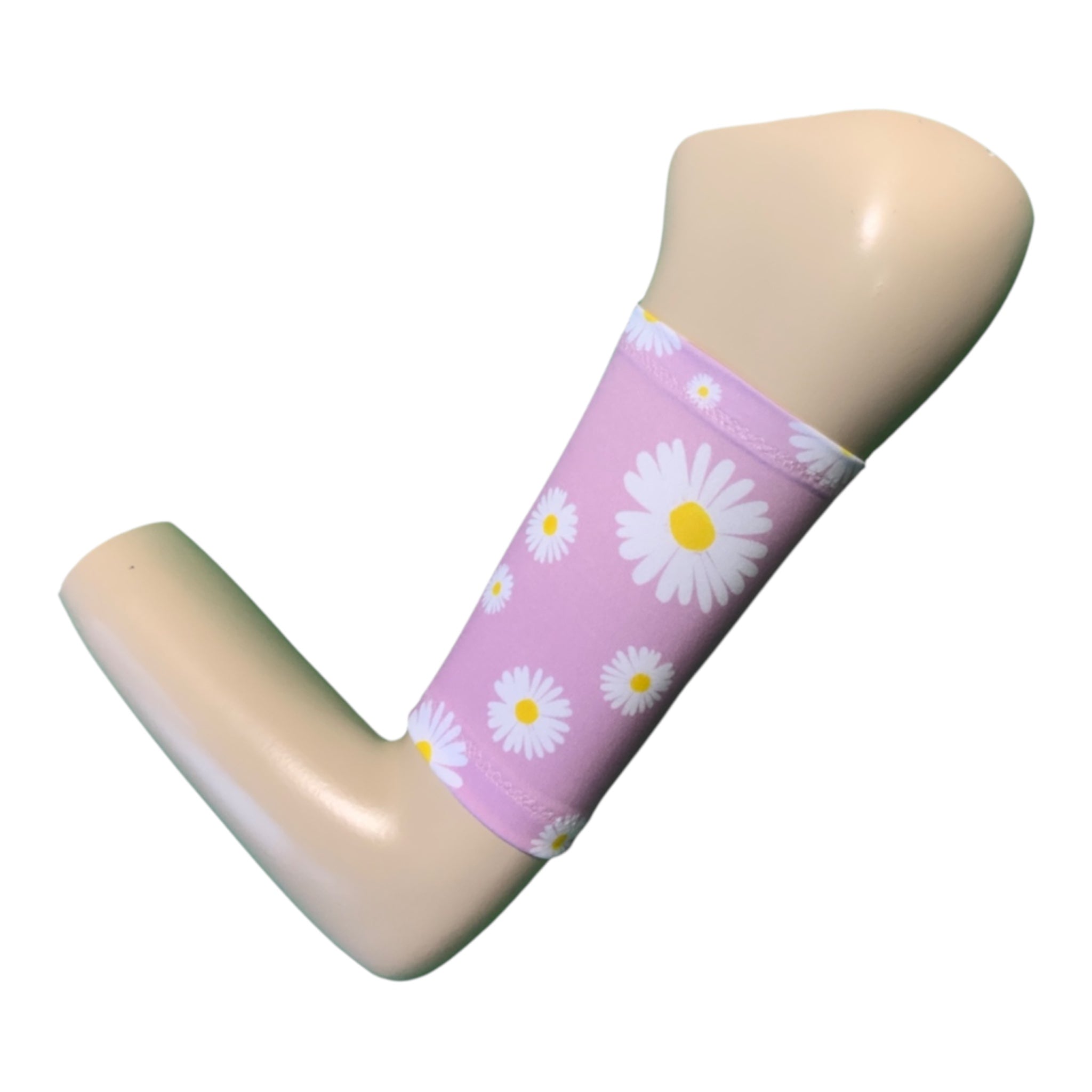 Picc Line Cover-Pink Daisy Micro Spandex Arm Sleeve.